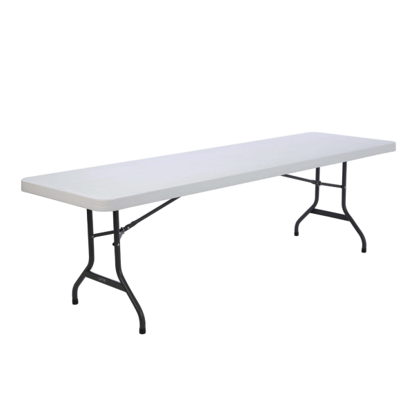 8′ White Foldable Table